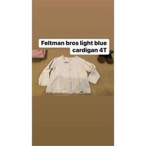 Feltman bros light blue cardigan 4T